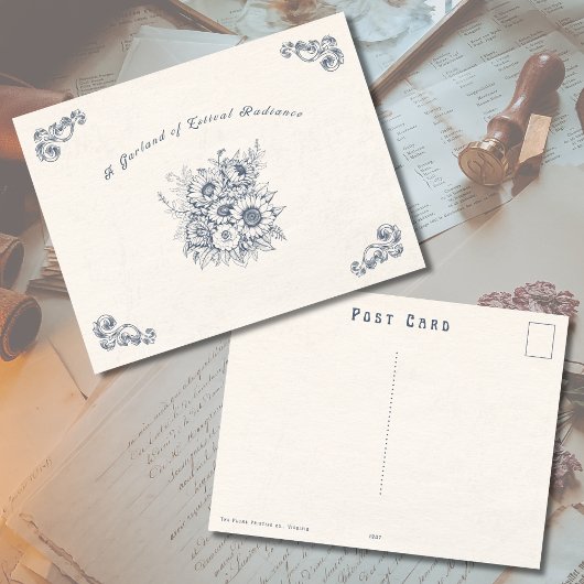 Vintage Victorian Era Summer Postcard ポストカード