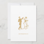 Vintage Victorian Era Tree Foliage Wedding 招待状 (裏面)