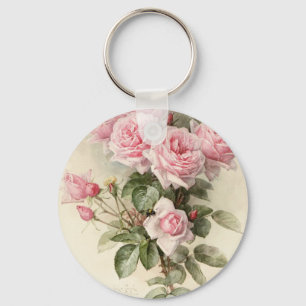 Vintage Victorian Romantic Roses キーホルダー