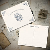 Vintage Victorian Spring Postcard ポストカード