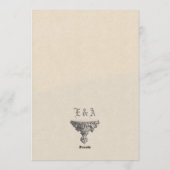 Vintage victorian wedding 招待状 (裏面)