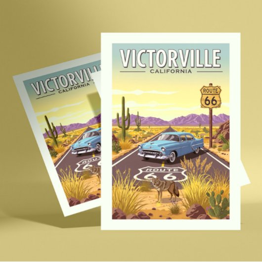 Vintage Victorville California ポストカード