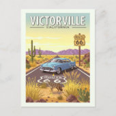 Vintage Victorville California ポストカード (正面)