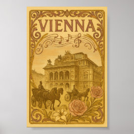 Vintage Vienna Art Nouveau ポスター