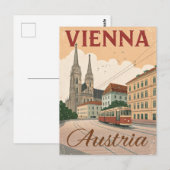 Vintage Vienna Travel ポストカード (正面/裏面)