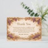 Vintage Vineyard Graduation Party サンキューカード (スタンド正面)