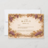 Vintage Vineyard Graduation Party 出欠カード (正面)