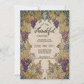 Vintage Vineyard Thanksgiving Celebration 招待状 (正面)