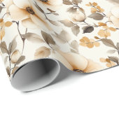 Vintage Vintage Flower Pattern ラッピングペーパー (ロールコーナー)