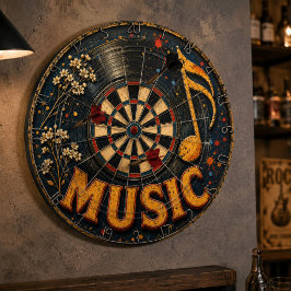 Vintage Vinyl Record Music ダーツボード