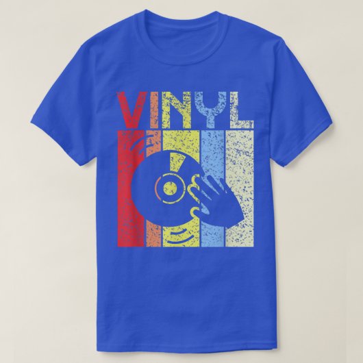Vintage Vinyl Turntable Dj Music Lover 3242 Tシャツ (デザイン正面)