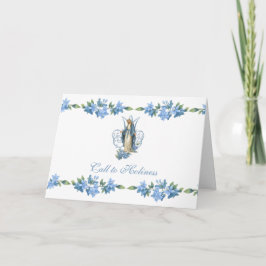 Vintage Virgin Mary Catholic Floral Religious カード