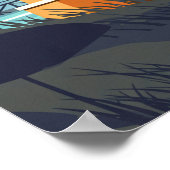 Vintage Virginia Beach ポスター (角)