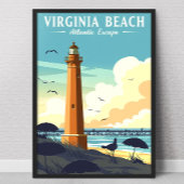Vintage Virginia Beach ポスター