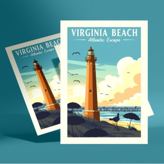 Vintage Virginia Beach ポストカード