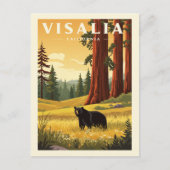 Vintage Visalia California ポストカード (正面)
