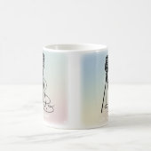 Vintage Vocal Lines コーヒーマグカップ (中央)