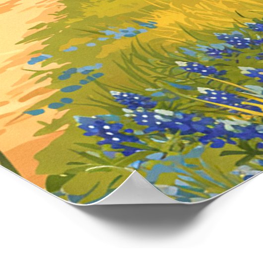 Vintage Waco Texas ポスター (角)