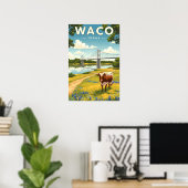 Vintage Waco Texas ポスター (ホームオフィス)
