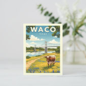 Vintage Waco Texas ポストカード (スタンド正面)