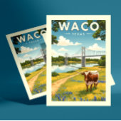 Vintage Waco Texas ポストカード
