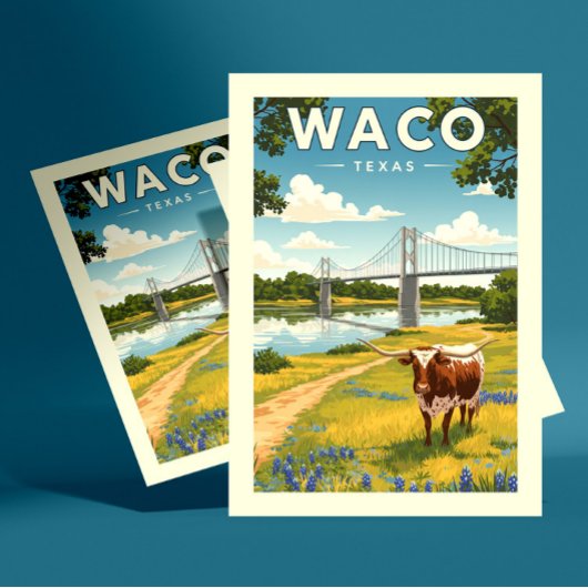 Vintage Waco Texas ポストカード