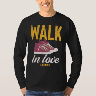 Vintage Walk In Love Christian Tシャツ