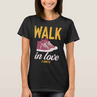 Vintage Walk In Love Christian Tシャツ