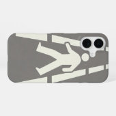 Vintage Walk Path Mark iPhone 16ケース (裏面横)