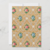 Vintage Wallpaper Pattern Fashion Designer Party 招待状 (裏面)