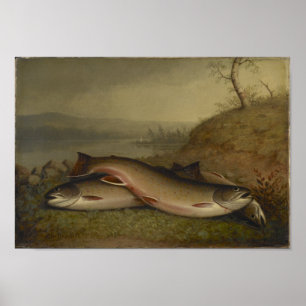 Vintage Walter Brackett Trout ポスター