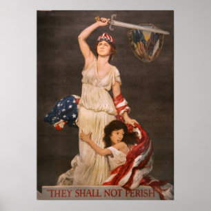 Vintage War posters from WWI and WWII ポスター