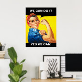 Vintage War "We can do it" Motivational ポスター (ホームオフィス)
