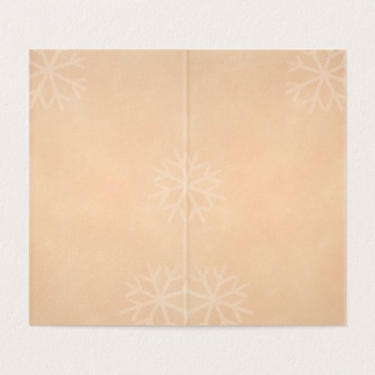 Vintage Warm Christmas Candle Greeting Card (内部フラット)