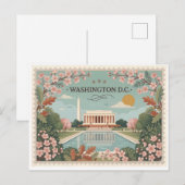Vintage Washington DC Travel シーズンポストカード (正面/裏面)
