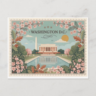 Vintage Washington DC Travel シーズンポストカード