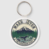 Vintage Washington State Emblem  キーホルダー (正面)