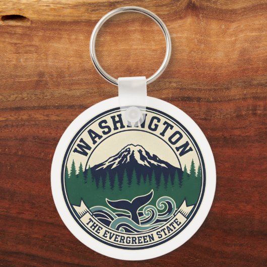 Vintage Washington State Emblem  キーホルダー (裏面)