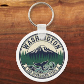 Vintage Washington State Emblem  キーホルダー (正面)