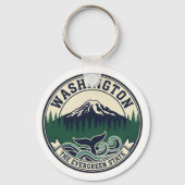 Vintage Washington State Emblem  キーホルダー (裏面)