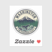 Vintage Washington State Emblem  シール (シート)
