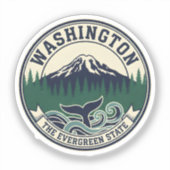 Vintage Washington State Emblem  シール (正面)