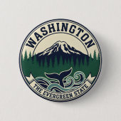 Vintage Washington State Emblem  缶バッジ (正面)