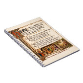 Vintage Wassail Song Illuminated Manuscript Art  ノートブック (右側)