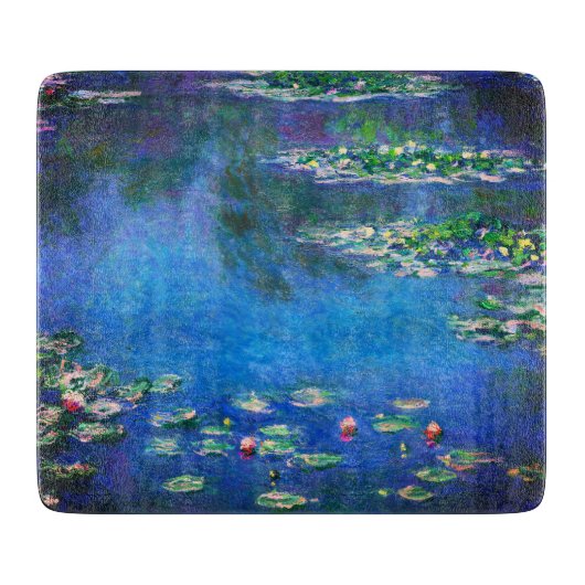 Vintage Water Lilies by Claude Monet カッティングボード (正面)