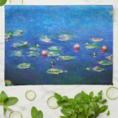 Vintage Water Lilies by Claude Monet キッチンタオル (折り畳み)