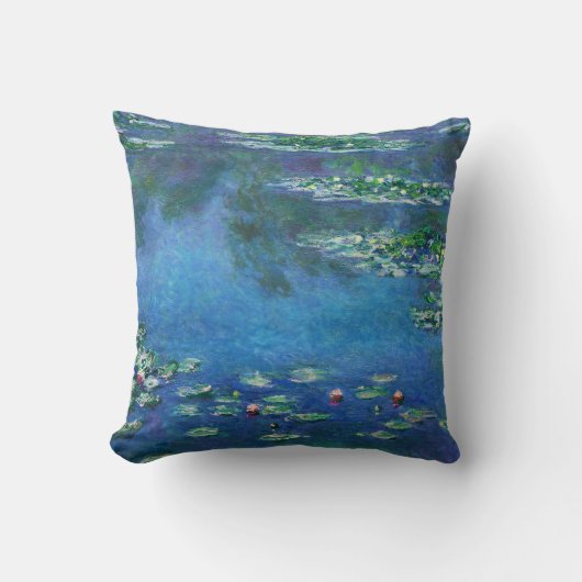 Vintage Water Lilies by Claude Monet クッション (正面)
