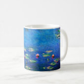 Vintage Water Lilies by Claude Monet コーヒーマグカップ (正面右)