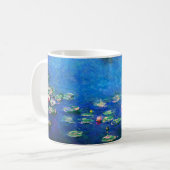 Vintage Water Lilies by Claude Monet コーヒーマグカップ (正面左)