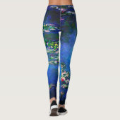 Vintage Water Lilies by Claude Monet レギンス (裏面)